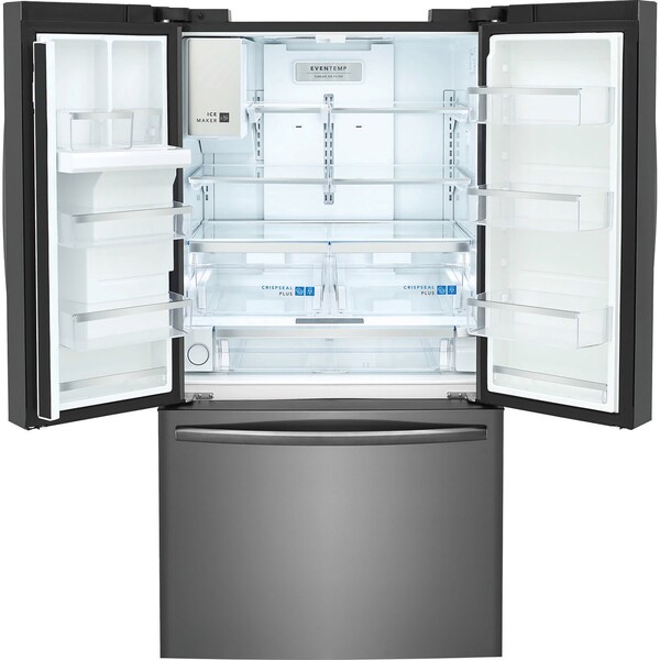 Frigidaire Gallery 27.8 Cu. Ft. French Door Refrigerator in Black Stainless Steel GRFS2853AD - main